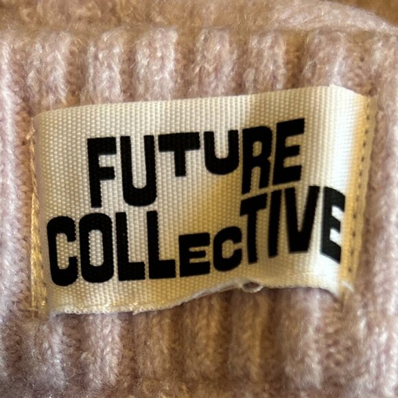 NWT Future Collective 2pc.1X Lavender Top & Skirt Set Cable Knit Modern Pastel - Picture 8 of 9